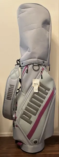 PUMA ゴルフバッグ グレー・ピンクのサムネイル