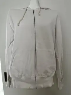 Champion ホワイト ジップアップパーカー