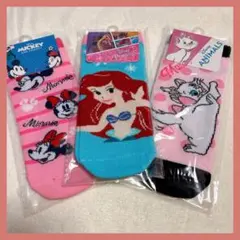 ディズニーキャラクターソックス3足セット✴︎新品✴︎