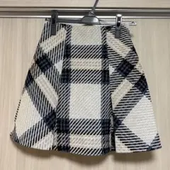 SNIDEL ロービングチェックミニスカート IVR タグ付