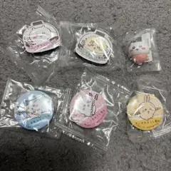 ちいかわ くら寿司　コラボ　マグネットシート　缶バッジ　フィギュア　6個セット