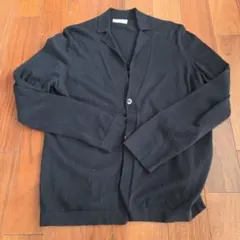 美品】 グランサッソ ネイビー コットン ニット ジャケット 46 - メルカリ