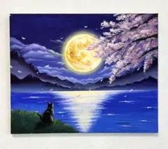 春夜の眺め】アクリル画 F3 風景画 絵画 - メルカリ