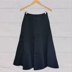 【新品タグ付き】aquagarage ダンボールニットフレアスカートMサイズ黒