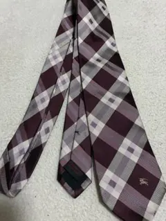BURBERRY BLACK LABEL ネクタイ チェック柄 ボルドーのサムネイル