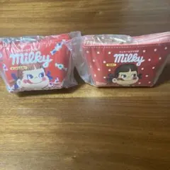 ペコちゃんポーチ三角ミニポーチ2個セット