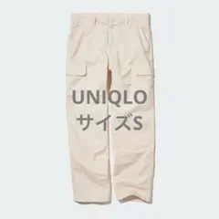 UNIQLOユニクロカーゴパンツオフホワイト　Sサイズ　463957のサムネイル