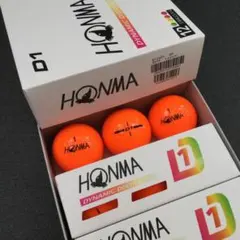 本間ゴルフ　ホンマ　HONMA D1 　1ダース　マルチカラーオレンジのサムネイル