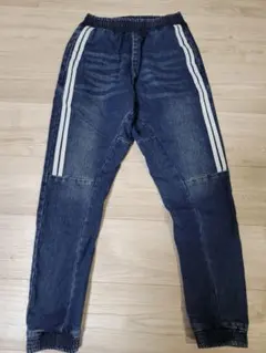 RAT EFFECT　裏起毛デニム　ラインパンツ　ジョガーパンツ 150