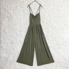 タグ付 【リエンダ】 バックレースアップ オールインワン カーキ Fのサムネイル