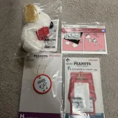 一番くじ　スヌーピーちらりんフレンズ　ぬいぐるみ・ステッカーセット