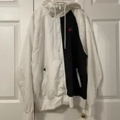Nike フード付きジャケット ホワイト/ブラック　XL