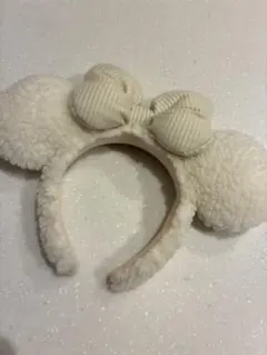 ミッキー耳カチューシャ アイボリー