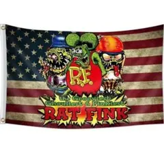 ラットフィンク Rat Fink タペストリー 90x60cm アメリカン雑貨のサムネイル