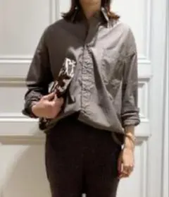 AMERICANA シャツ ブラウン 新品・未使用・タグ付きのサムネイル