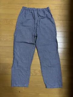 【美品】チェック柄コットン混紡ロングパンツ 160 パジャマ