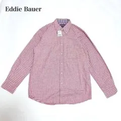 タグ付き未使用　エディーバウアー　長袖シャツ(S)BD チェック柄　オフィス