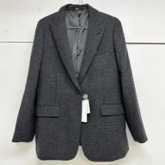 未使用タグ付 UNIQLO:C ウールライク ツイードテーラードジャケット+ L