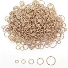 A-0615 丸カン ゴールド 5サイズ 500個セット アクセサリーパーツ