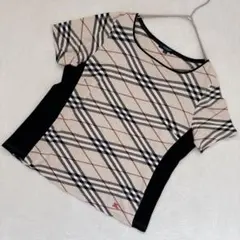 バーバリー Burberry ノバチェック サイドリブ スクエアネック半袖
