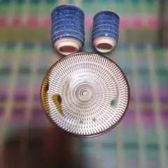 上野焼、小石原焼、夫婦湯飲み、焼物、工芸品、置物、お皿、キッチン