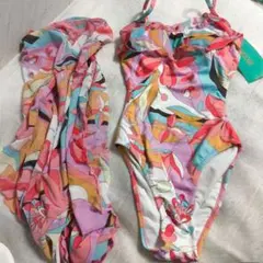 レディース水着 ワンピース 9Mサイズ パレオ 新品未使用 国内販売品
