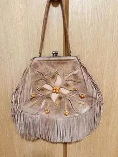 昭和レトロ⭐︎ヒッピー⭐︎美品スエード⭐︎バッグ