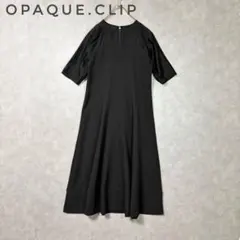 オペーク ドット クリップ　シアートップスドッキングワンピース【洗濯機洗い可】