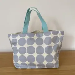トートバッグ　ランチバッグ　ハンドメイド　ドット