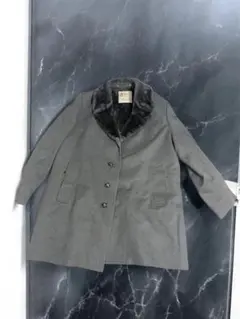 London Fog フェイクファー裏地付きコート　グレー　ロングコート　メンズ