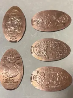 【2012】ディズニースーベニアメダル　5枚