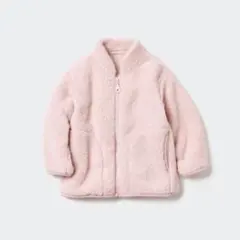 ユニクロ UNIQLO ベビー フリース アウター ジャケット ピンク　90