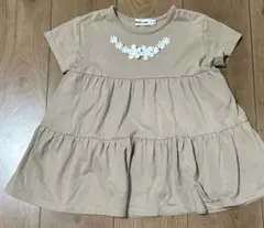 BeBe Noeil 花刺繍 Tシャツ トップス　120cm