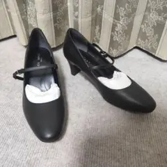 LES MUES ストラップパンプス ブラック 23.5cm 新品　本革のサムネイル