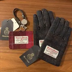 しまむら ハリスツイード 手袋 カードホルダー