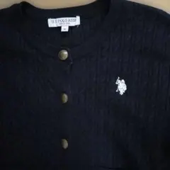 土日セール★us polo assn ネイビー　ニットカーディガン M