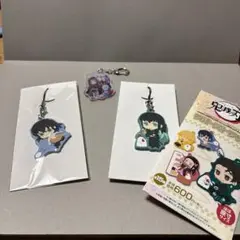 鬼滅の刃　ラバーストラップ キーホルダー　無一郎　伊之助　ローソンコラボ