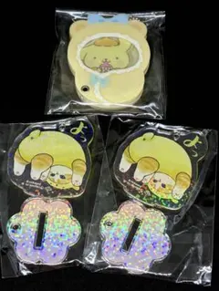 ポムポムプリン『おくるみベビー アクリルチャーム』『ホログラム アクキー』セット