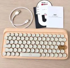 Lofree 레트로 タイプライター風 メカニカルキーボード ミルクティ ロフリー