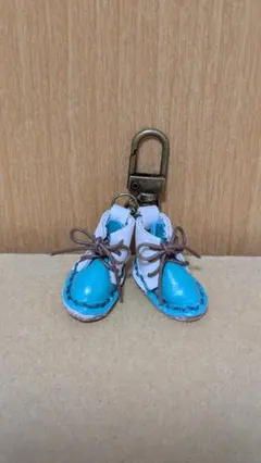 ハンドメイド ミニチュアブーツ キーホルダー