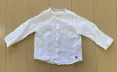 ZARA KIDSリネンホワイト 2Way長袖シャツ92cm