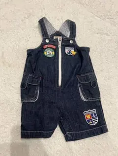 MIKI HOUSE デニムオーバーオール 80