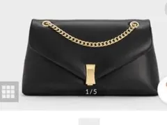 Lilibet リリベット メタリックアクセントチェーンストラップバッグ