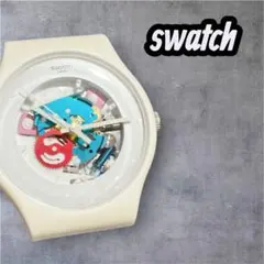【稼働確認済】スウォッチ WHITE LACQUERED SUOW100　腕時計のサムネイル