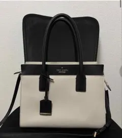 kate spade　バッグ　ショルダー　トートバッグ ブラック/ホワイト