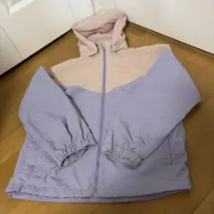 GU キッズ バイカラーブルゾン ライトピンク×パープル　150cm