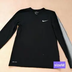 Nike　ナイキ DRI-FIT ブラック長袖Tシャツ　ロングTシャツ M