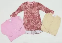 H&M フリル ワンピース カーディガン 3点セット 女の子 まとめ売り