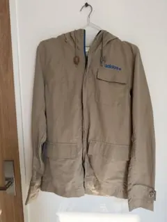 adidas NEO LABEL ナイロンジャケット M ベージュ フード付き