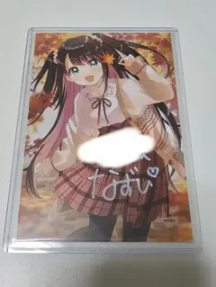 ぶいすぽ 花芽なずな 直筆サイン入りポストカード 活動5周年記念